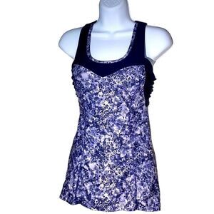 MPG Navy workout top cute back  S